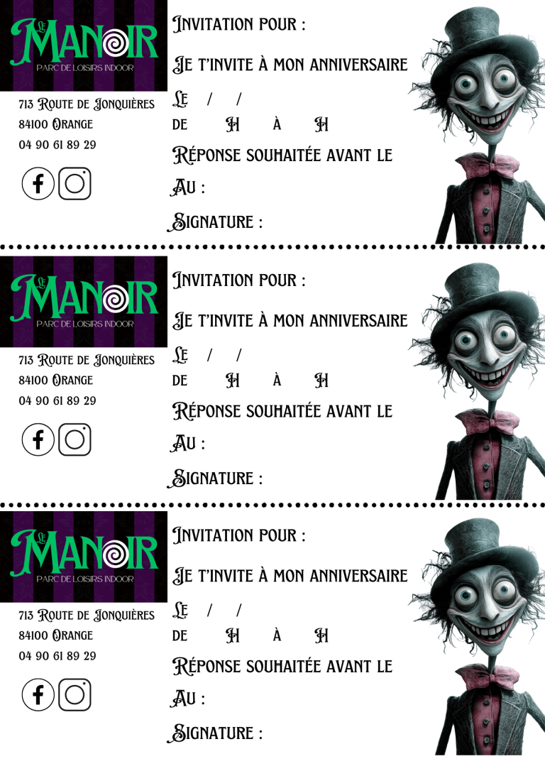 Invitations Anniversaire