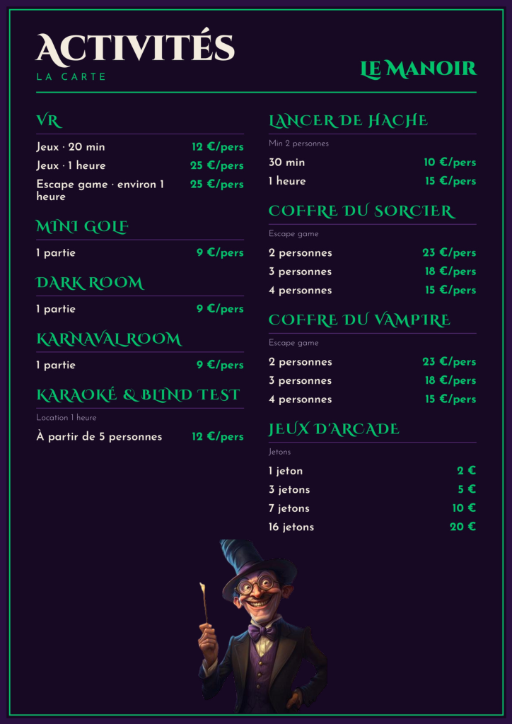 Activites Du Manoir